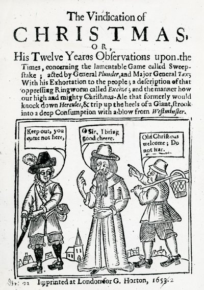 La rivendicazione del Natale, 1653 da English School